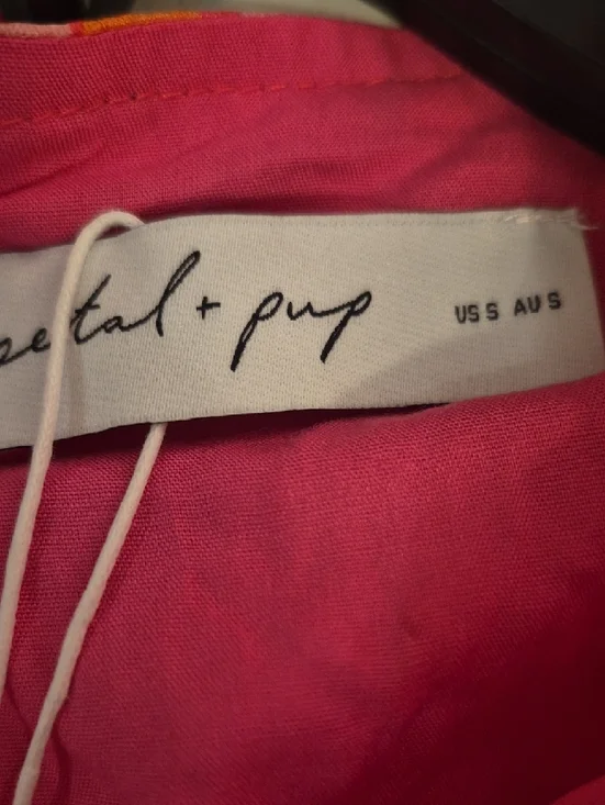 Petal & Pup Pink Multi-Print Tie-Front Long Sleeve Blouse And SKIRT - Picture 15 of 16